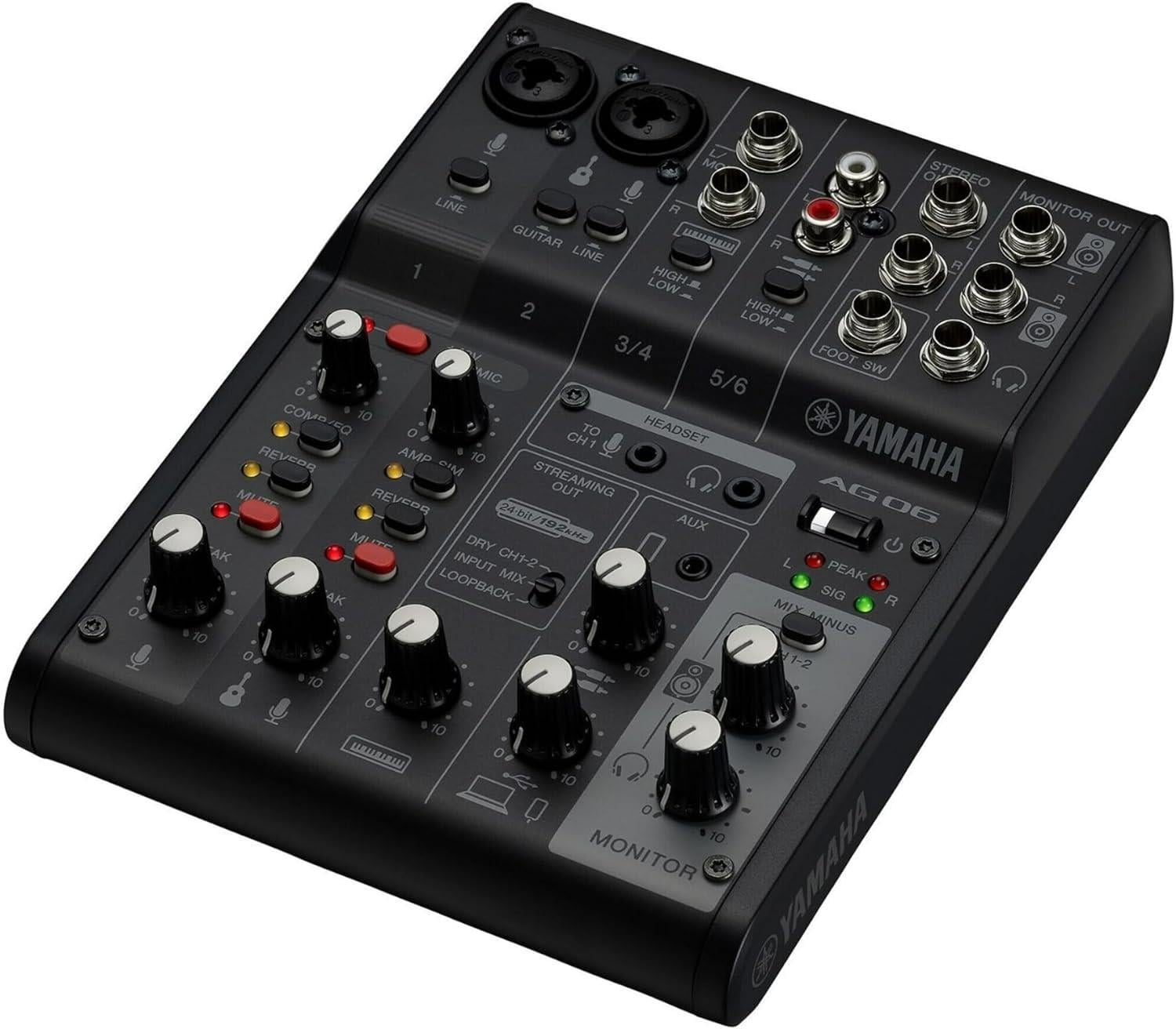 Yamaha AG06 MK2 B Canlı Yayın Ses USB Mikseri