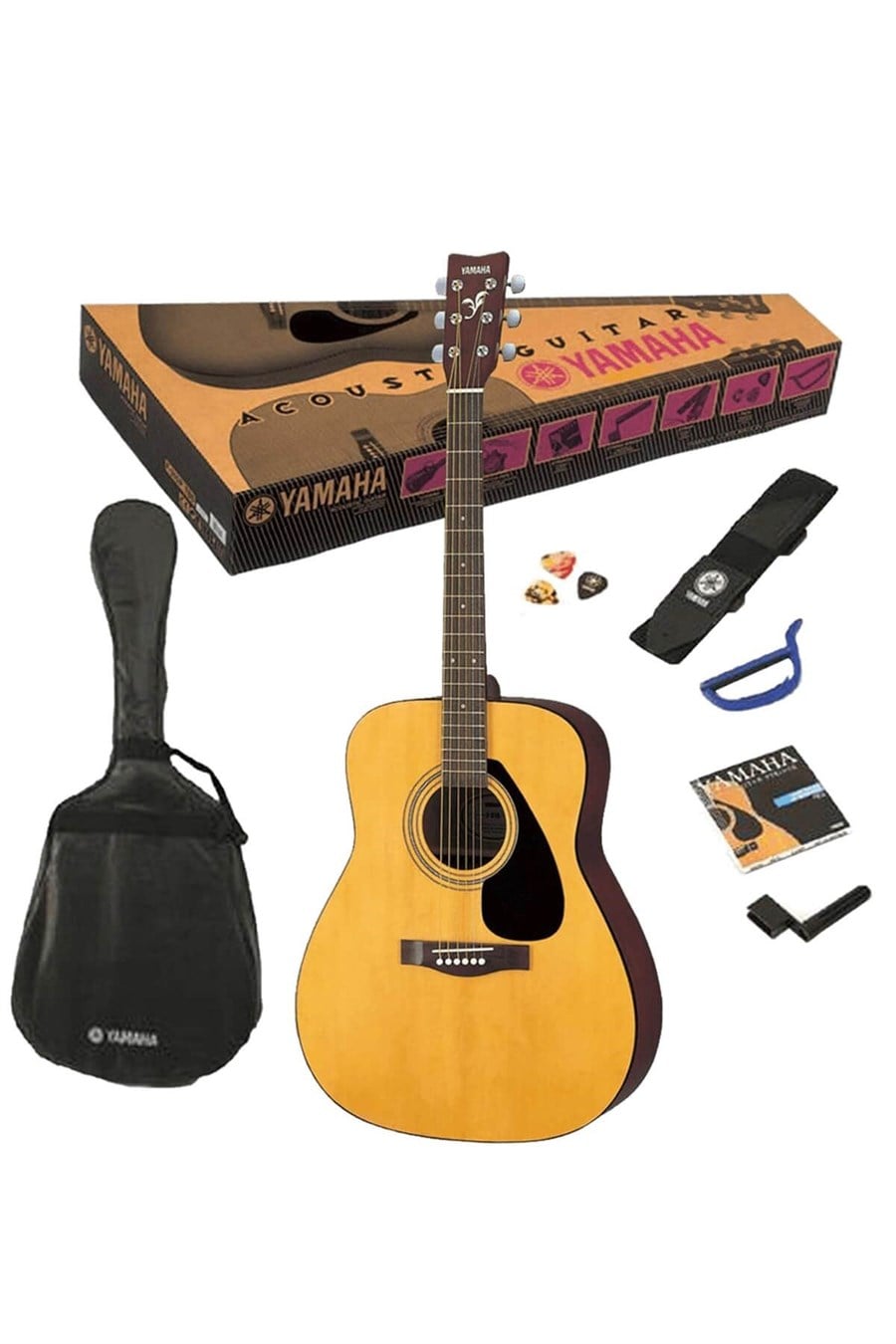 Yamaha F310P Akustik Gitar Seti (Natural)
