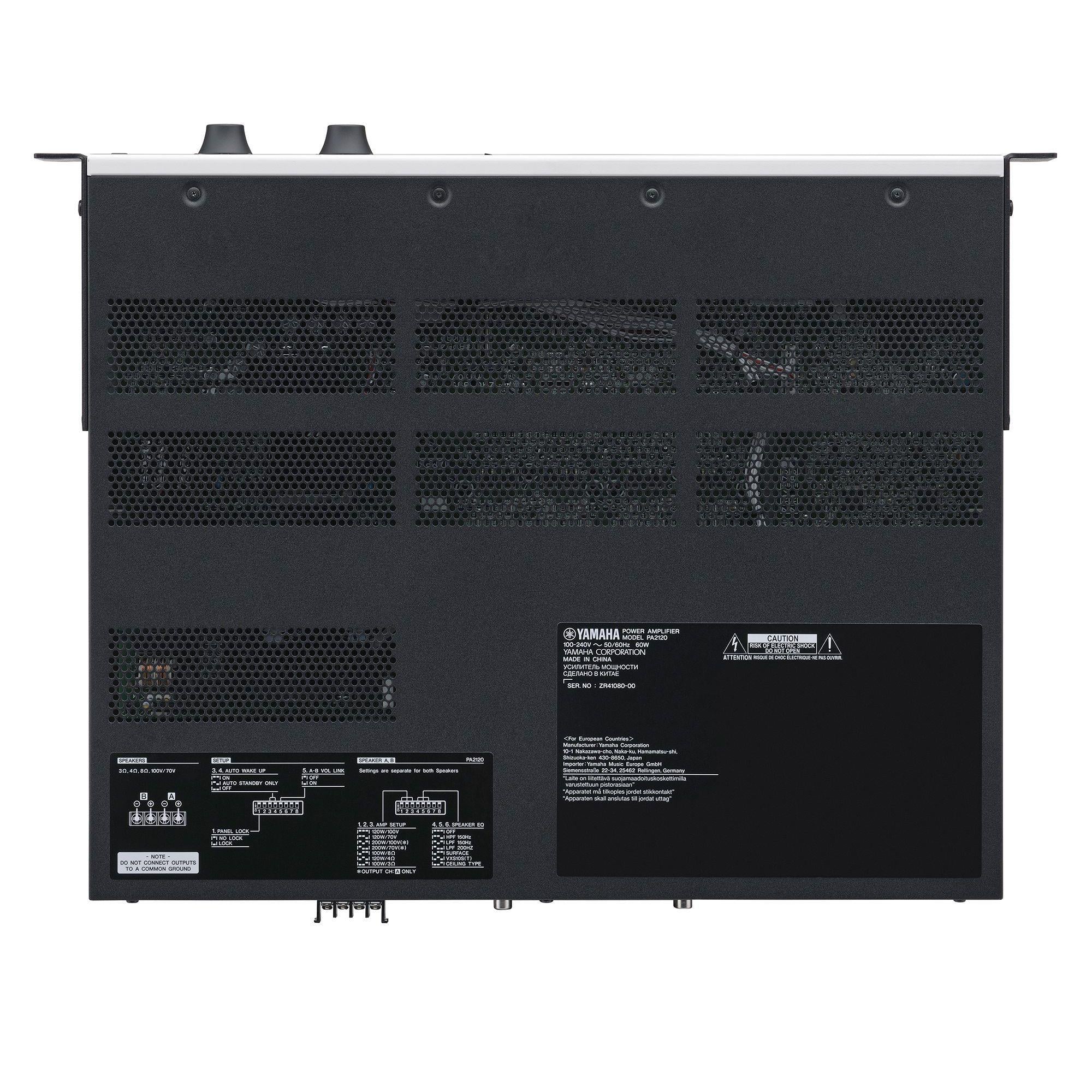 Yamaha MA2120 – 2x120W 2 Kanal 100V/70V Power Amfi