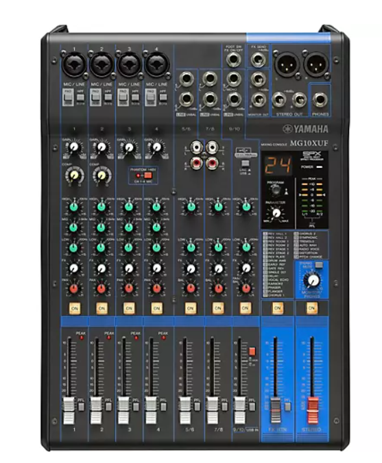 Yamaha MG10XUF USB 10 Kanal Analog Ses Mikseri