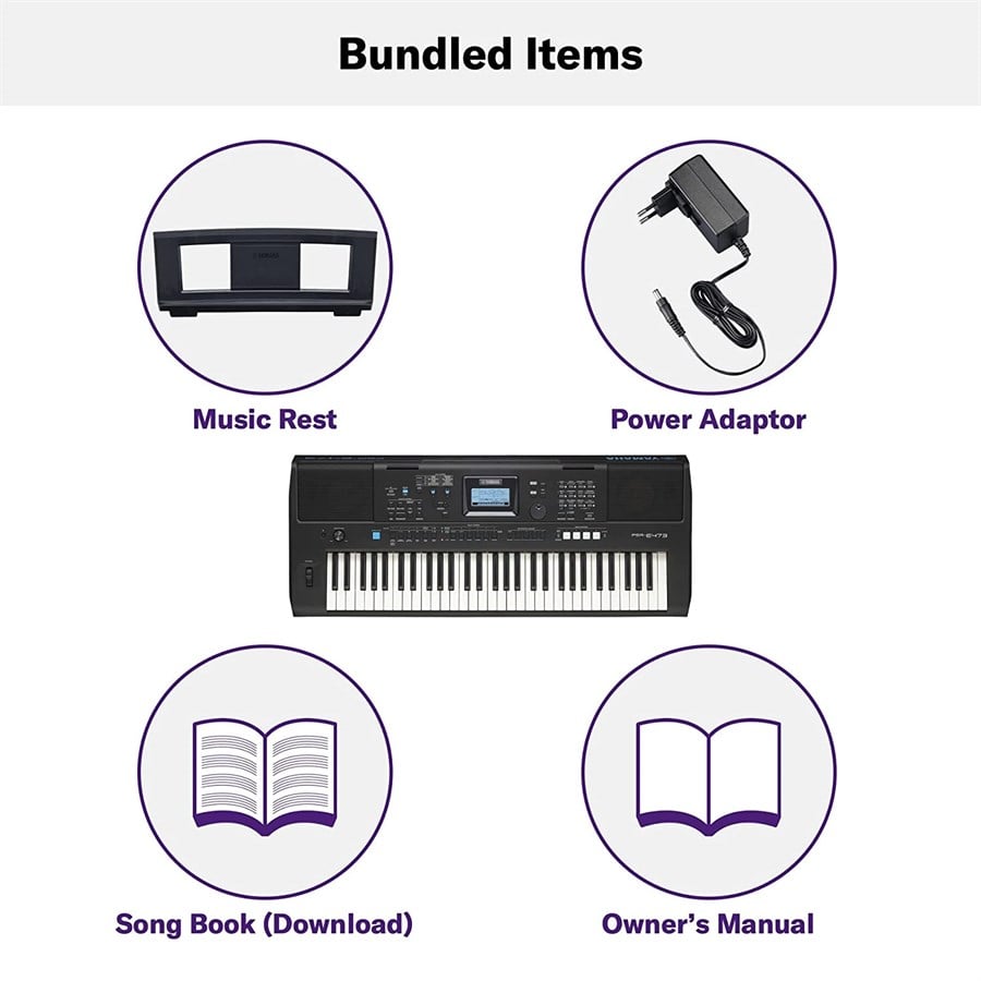Yamaha PSR-E473 61 Portatif Org 61 Tuş