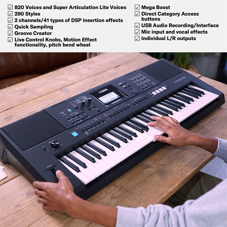 Yamaha PSR-E473 61 Portatif Org 61 Tuş