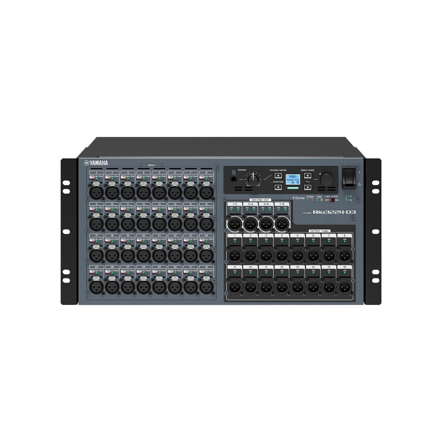 YAMAHA Rio3224-D3 Dante I/O Rack Ünitesi