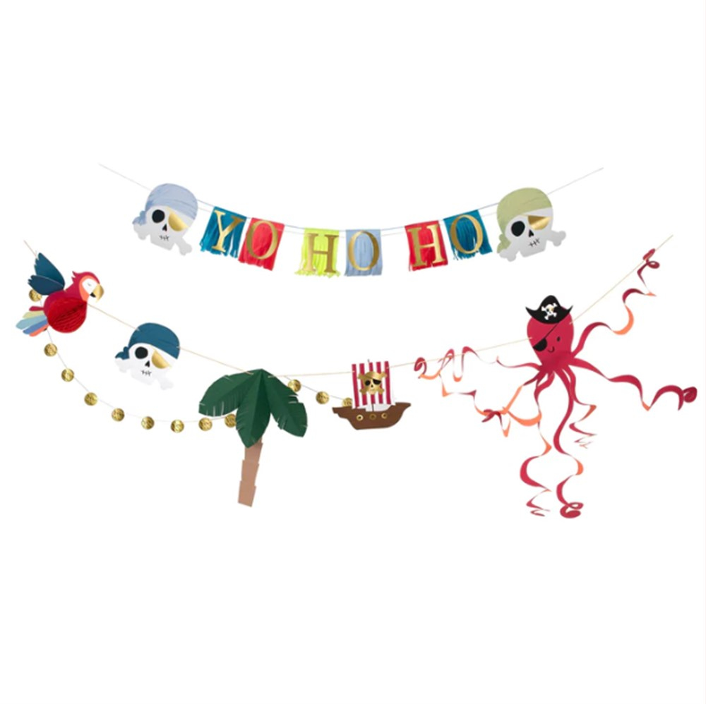 Meri Meri - Pirate Icon Garland - Korsan Asılan Süs Asılan Süsler