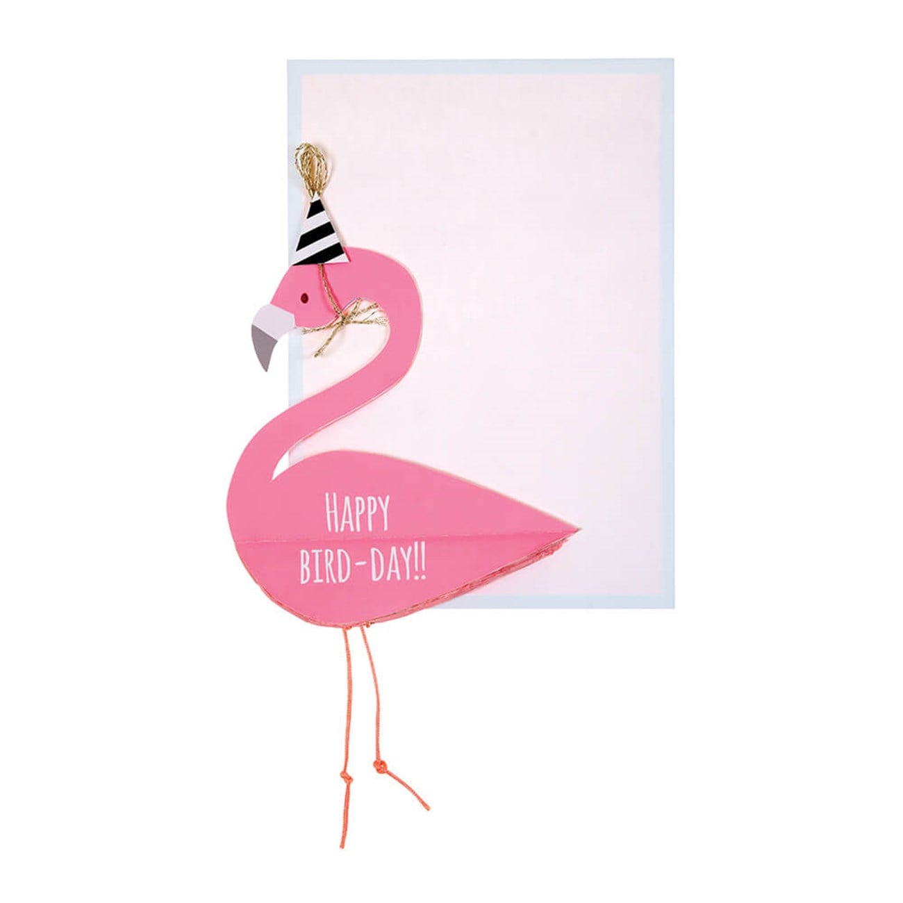 Meri Meri - Flamingo Honeycomb Card - Flamingo Tebrik Kartı