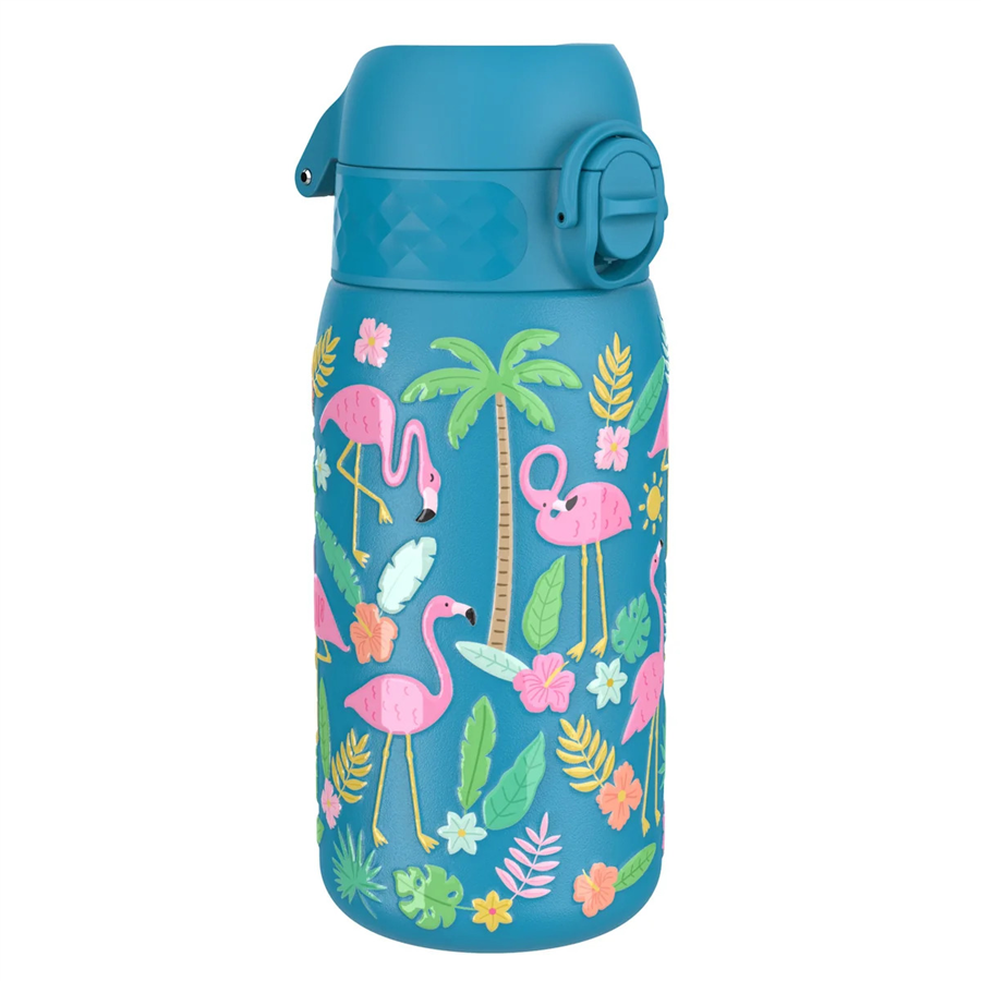 ION8ION8 - Paslanmaz Çelik Çocuk Suluk - Flamingolar - 400 ml - SızdırmazI8SS400PBFLAM