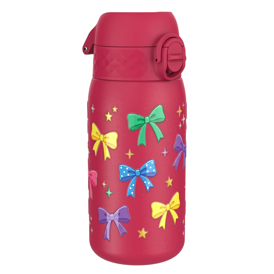ION8ION8 - Paslanmaz Çelik Çocuk Suluk - Fiyonklar - 400 ml - SızdırmazI8SS400PVMBOWS