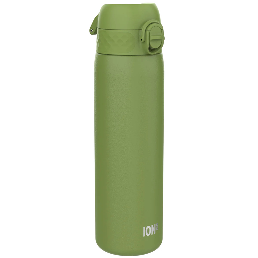 ION8ION8 - Paslanmaz Çelik İnce Suluk - Haki Yeşili - 600 ml - SızdırmazI8SS600KGRE