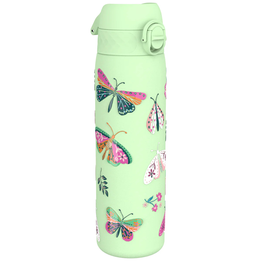 ION8ION8 - Paslanmaz Çelik İnce Suluk - Vahşi Kelebek - 600 ml - SızdırmazI8SS600PGBFLY