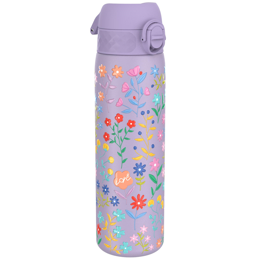 ION8ION8 - Paslanmaz Çelik İnce Suluk - Zarif Çiçekli - 600 ml - SızdırmazI8SS600PVFLOW