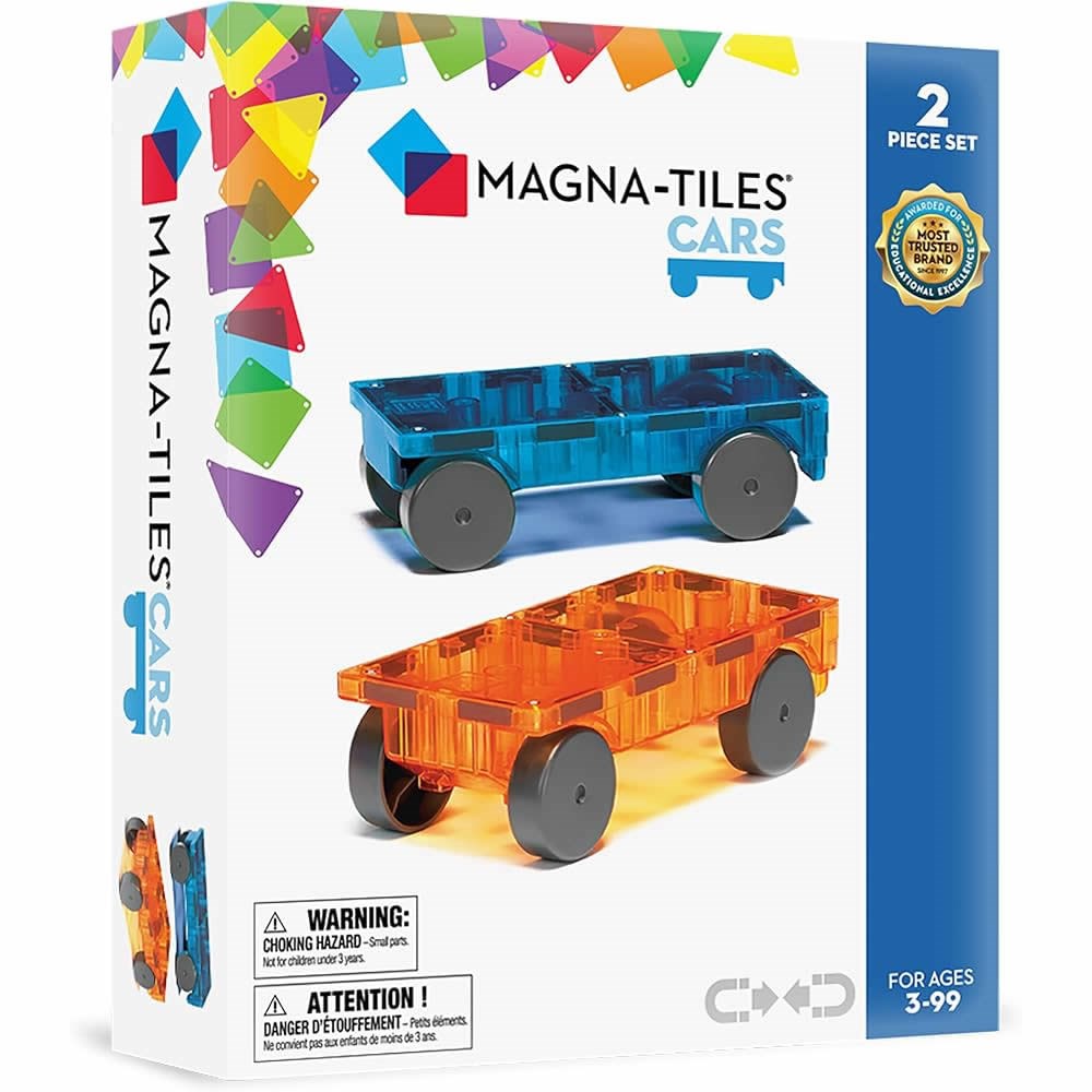 MAGNA-TILESMAGNA-TILES® - Arabalar - 2 Parça Expansion Set - Mavi & Turuncu16022BO