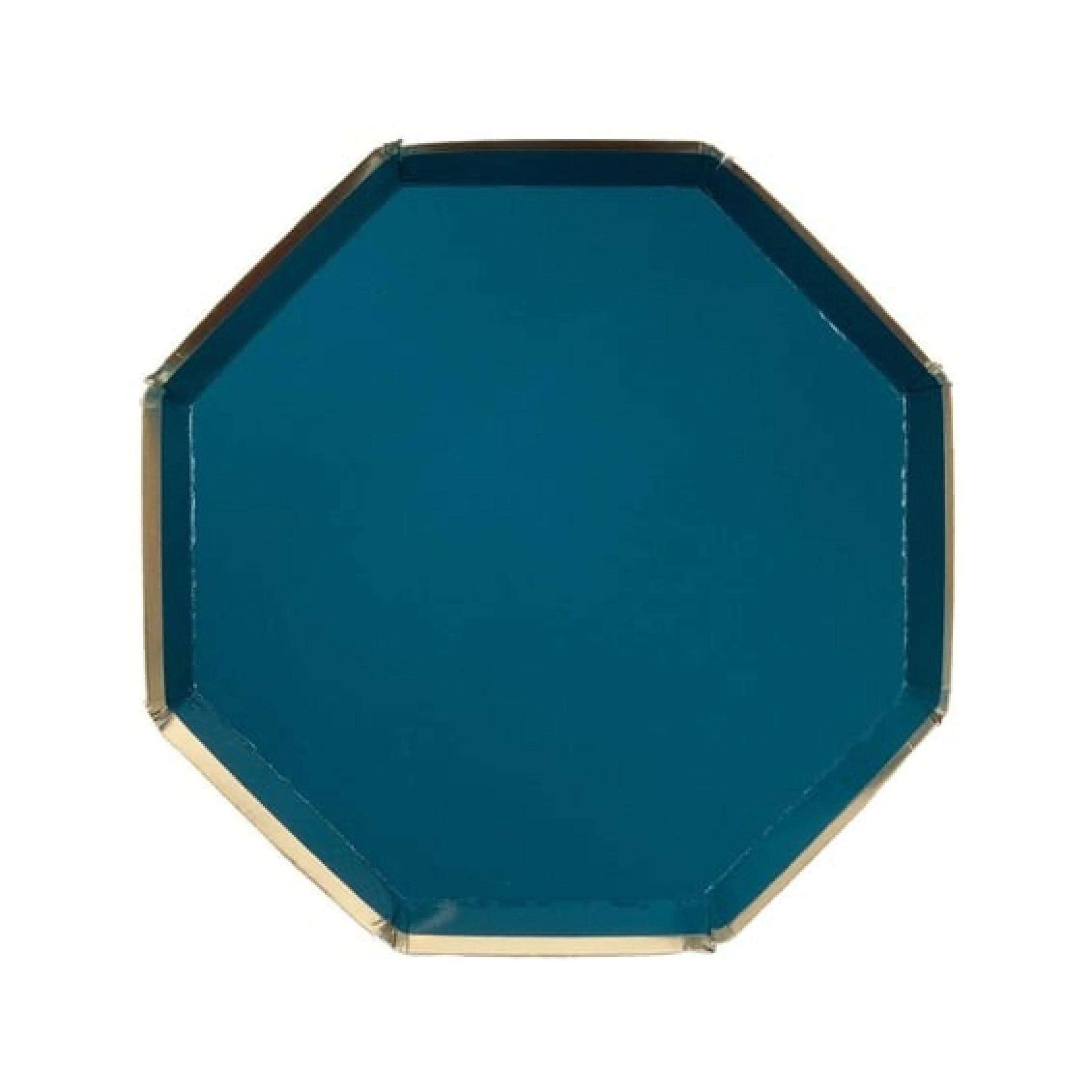 Meri MeriMeri Meri - Dark Teal Side Plates - Koyu Turkuaz Tabaklar - M - 8'li181342