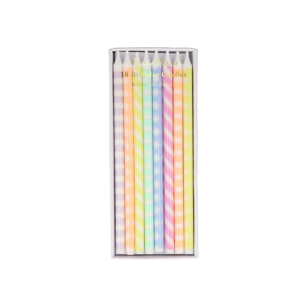 Meri MeriMeri Meri - Desenli Pastel Mumlar - 16 Adet288330