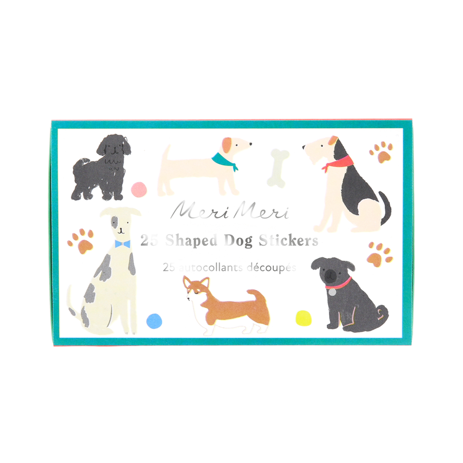 Meri MeriMeri Meri - Dog Shaped Stickers - Köpek Şekilli Çıkartmalar - 25 Çıkartma303153