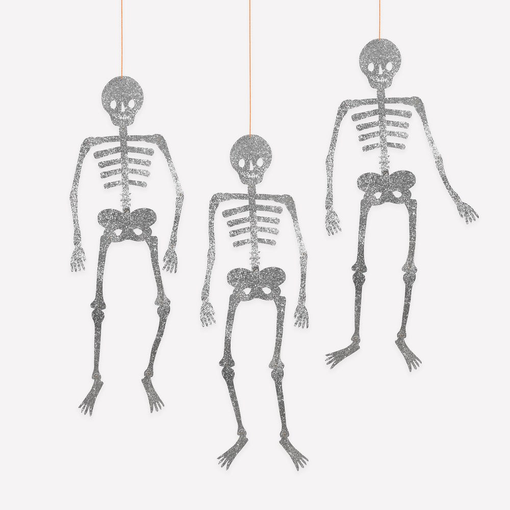 Meri MeriMeri Meri - Halloween - Dev Simli Eklemli İskelet Süsleri (3'lü)303900