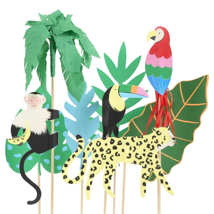 Meri MeriMeri Meri - Jungle Jamboree Cake Toppers - Jungle Jamboree Pasta Süsü299931