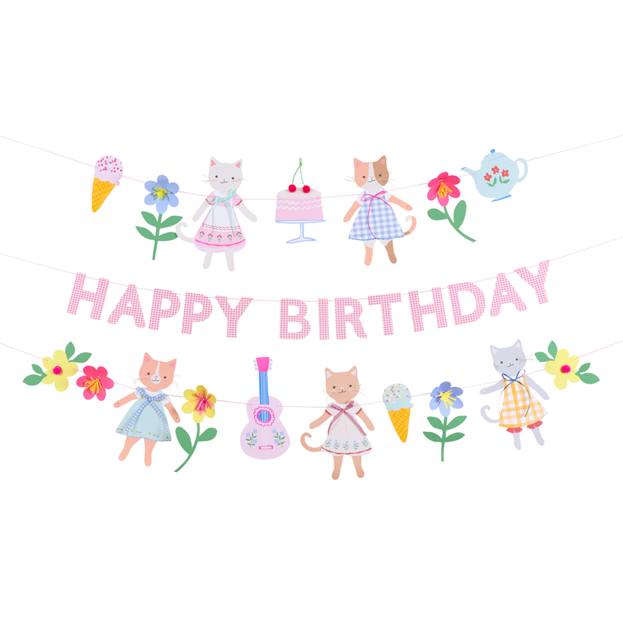 Meri MeriMeri Meri - Kitten Club Garland Set - Yavru Kedi Kulübü Asılan Süs Seti300804