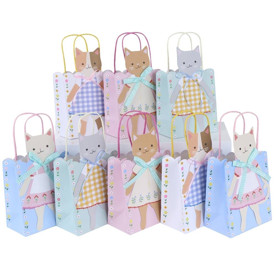 Meri MeriMeri Meri - Kitten Club Party Bags - Yavru Kedi Kulübü Parti Çantaları - 8 Adet300759