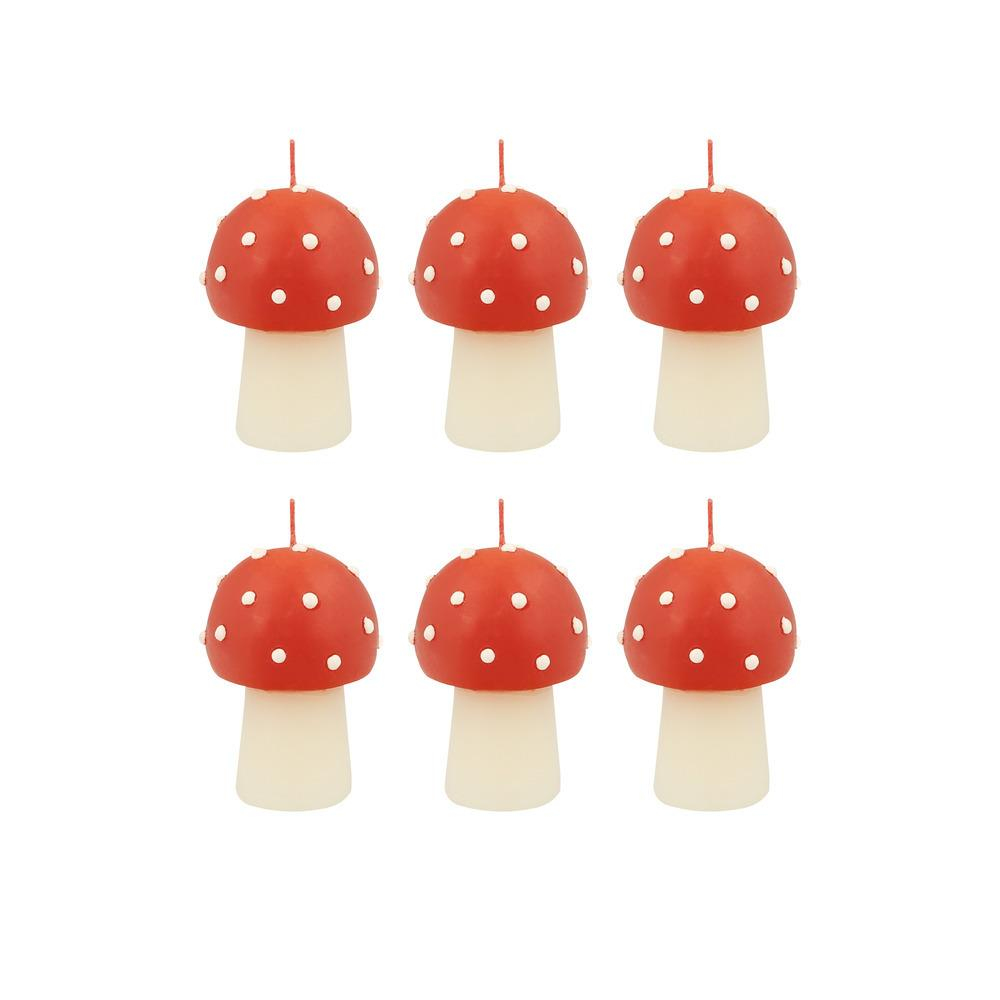 Meri MeriMeri Meri - Mini Mantar Mumlar - 6 Adet279978