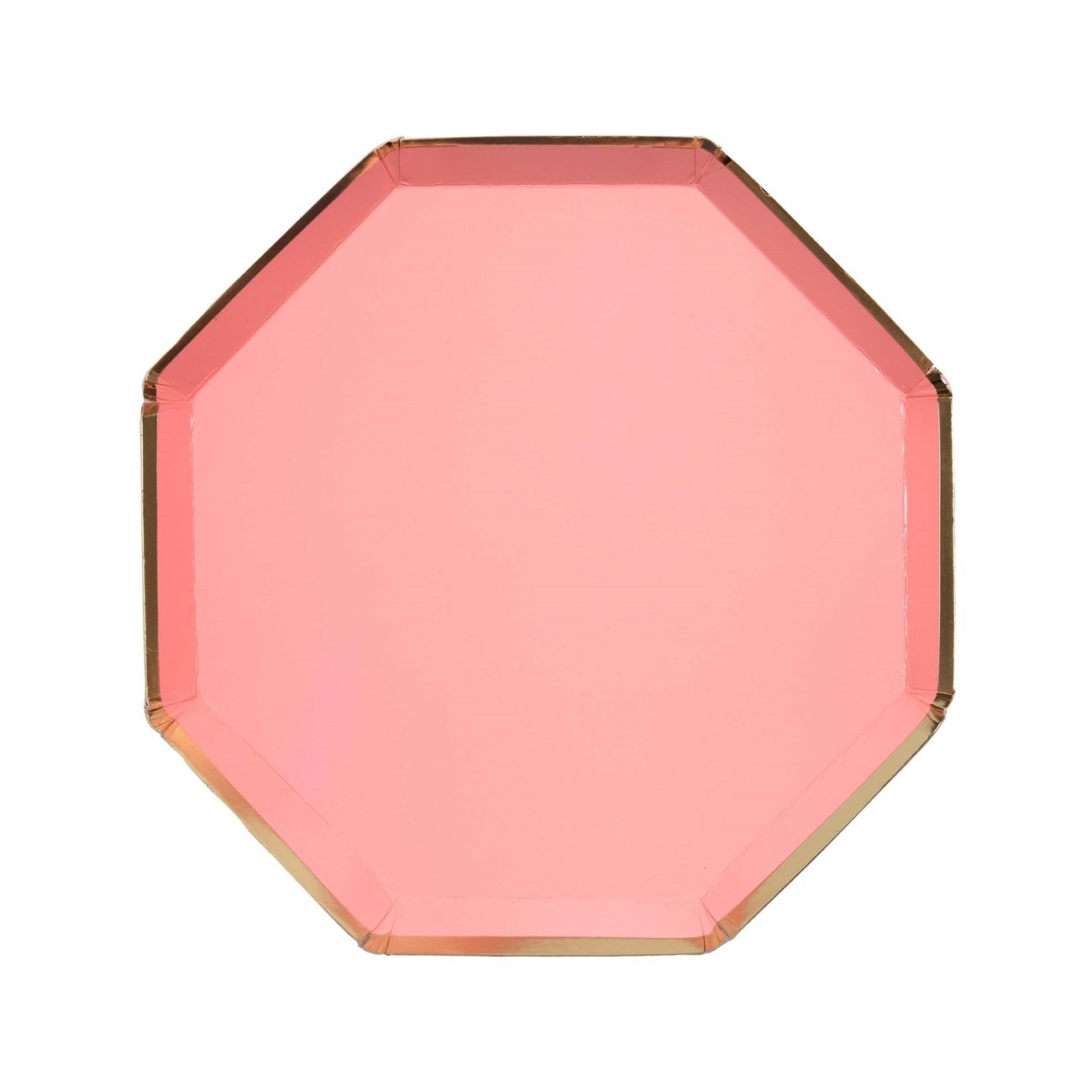 Meri MeriMeri Meri - Neon Coral Plates - Neon Mercan Tabaklar - L - 8'li181495