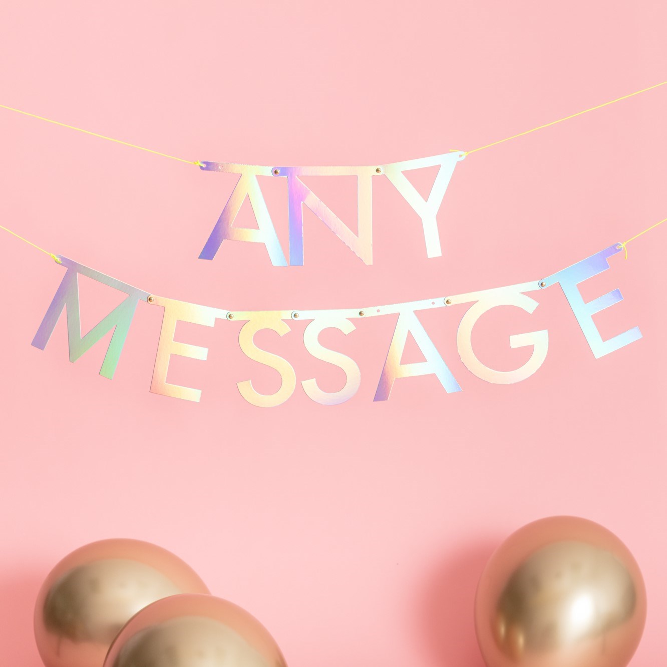 Meri MeriMeri Meri - Silver Holographic Letter Garland Kit - Gümüş Hologramlı Harf Seti160714