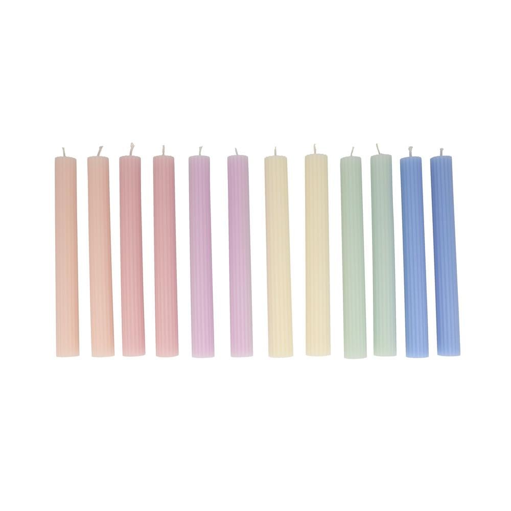 Meri Meri - Pastel Taper Candles - Pastel Masa Mumları (12'li) Mumlar