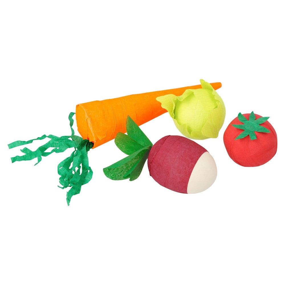 Meri Meri - Vegetable Surprise Balls - Sebze Sürpriz Toplar - 4'lü Süprizli Konfetiler ve Toplar