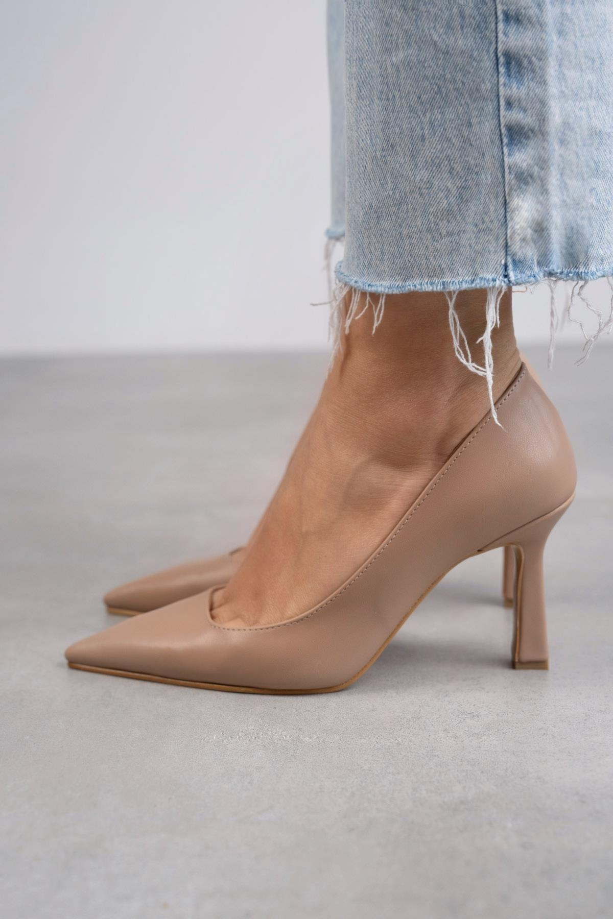 ANETT TEN DERİ STİLETTO TEN