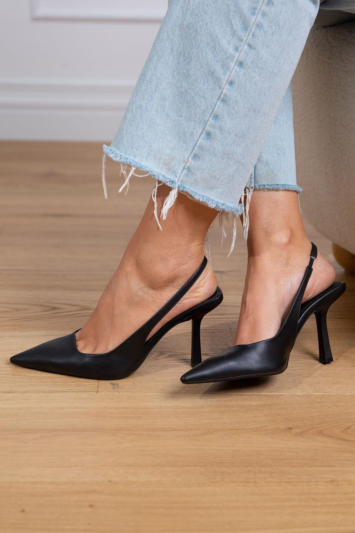 APRİL SİYAH DERİ AYAKKABI SİYAH