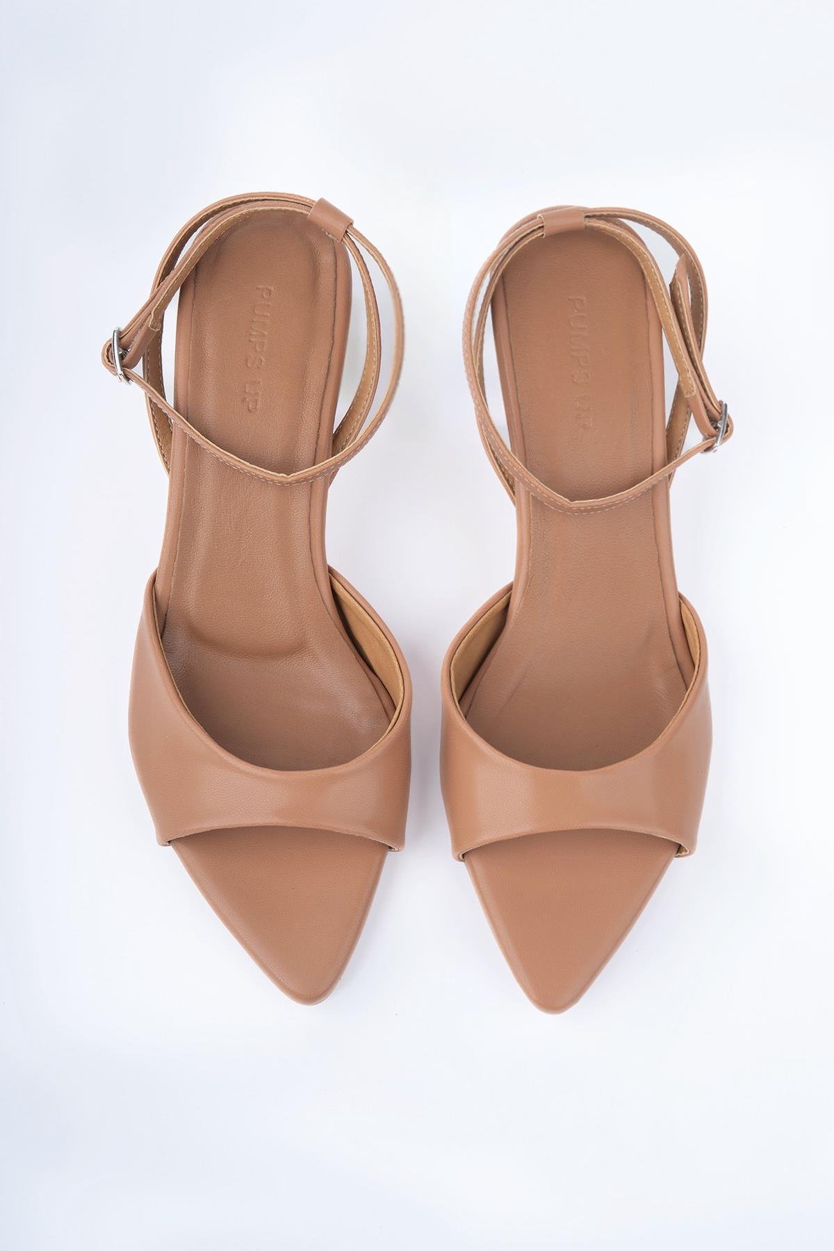 ASHLEY KARAMEL DERİ AYAKKABI KARAMEL DERİ