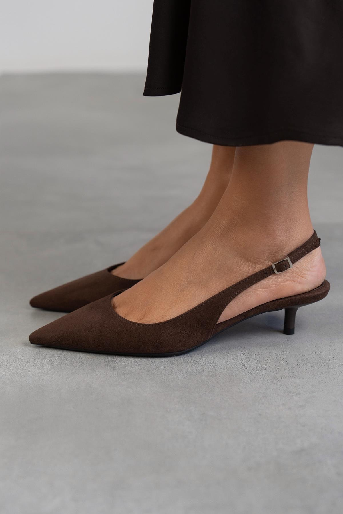 AURA KOYU KAHVE SÜET AYAKKABI KAHVE