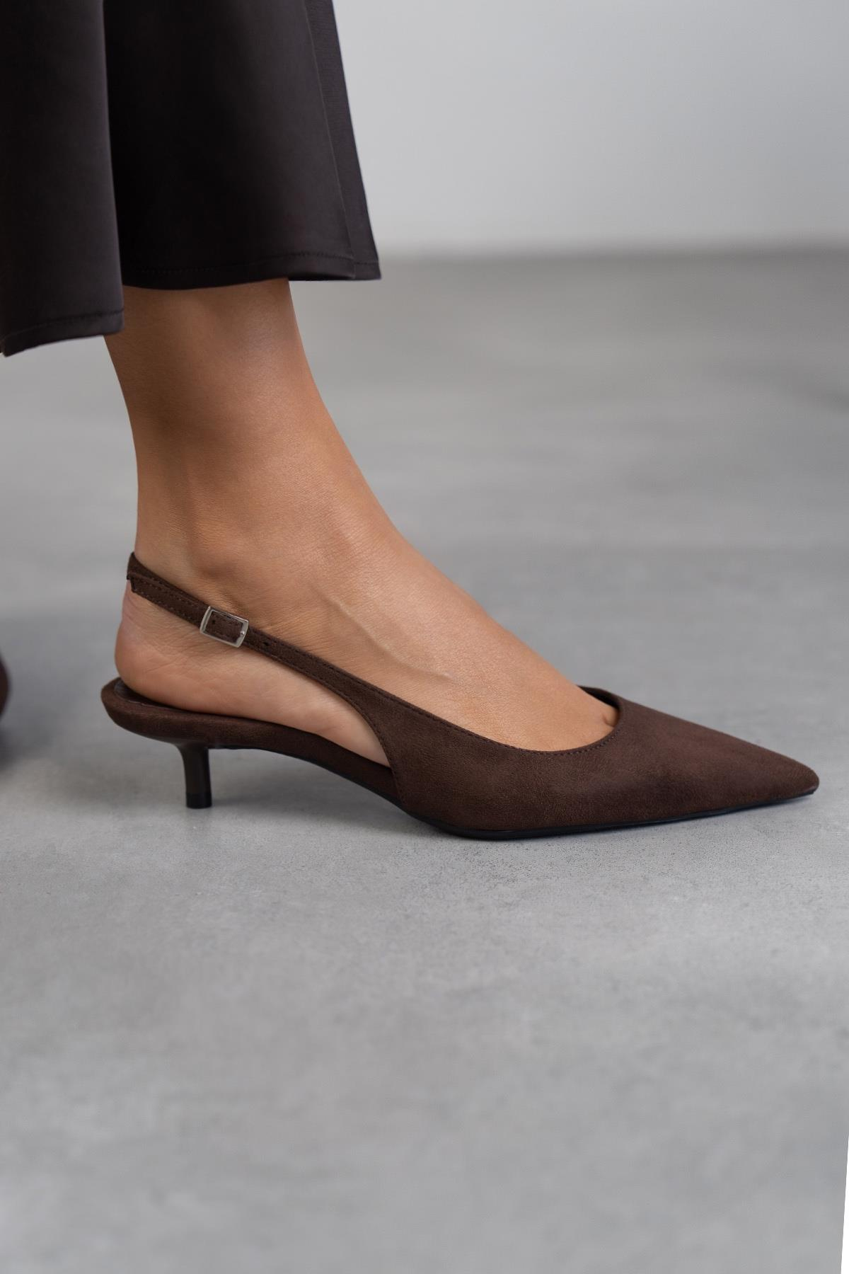 AURA KOYU KAHVE SÜET AYAKKABI KAHVE