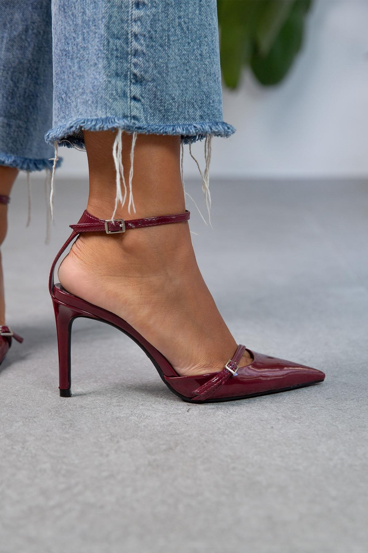 BLAİR BORDO STİLETTO bordo