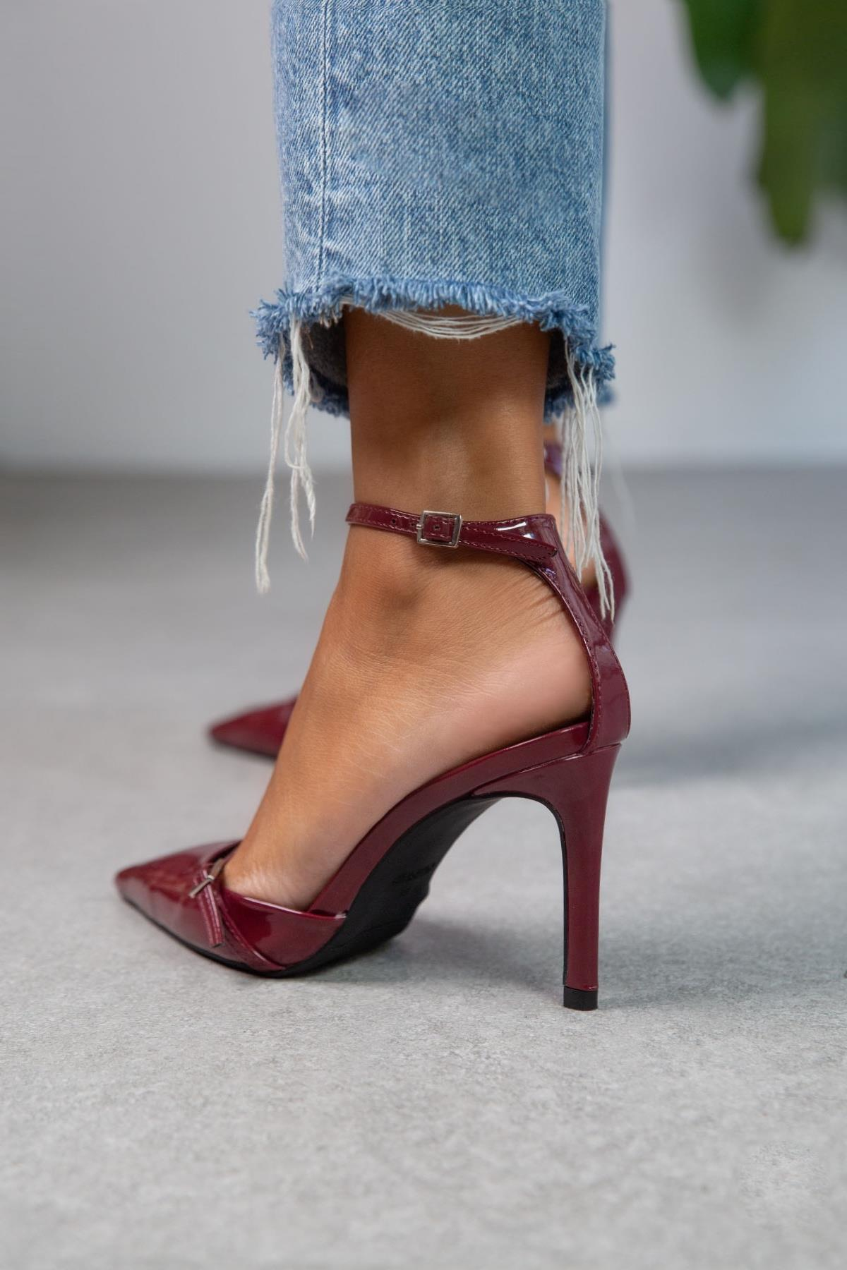 BLAİR BORDO STİLETTO bordo