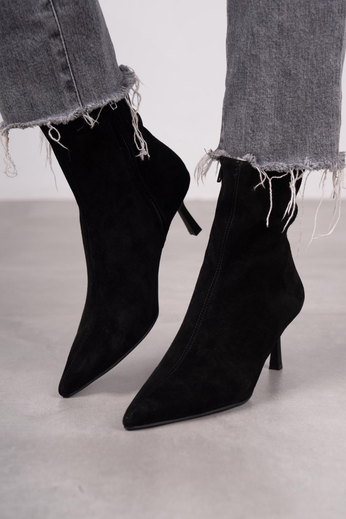 CAMİLİA SİYAH SÜET BOT SİYAH SÜET