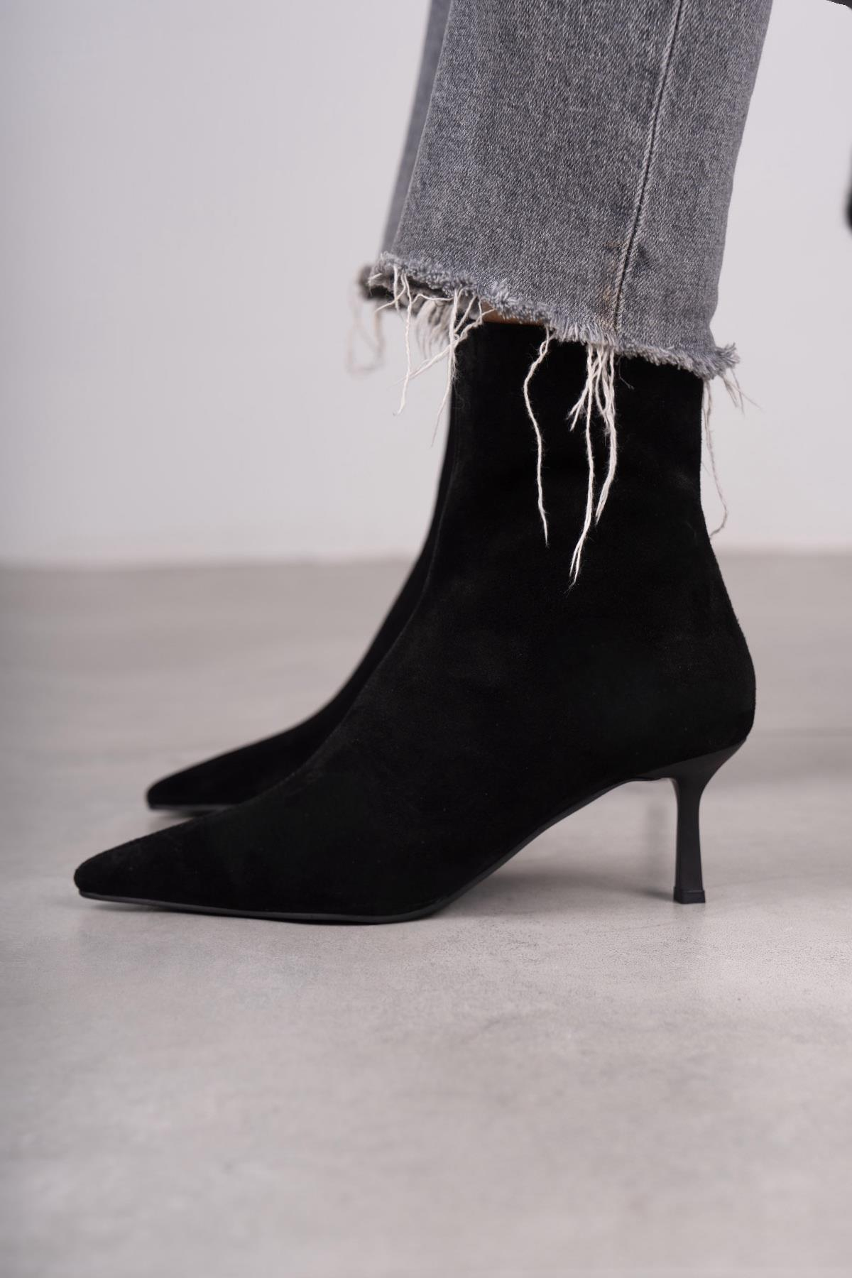 CAMİLİA SİYAH SÜET BOT SİYAH SÜET