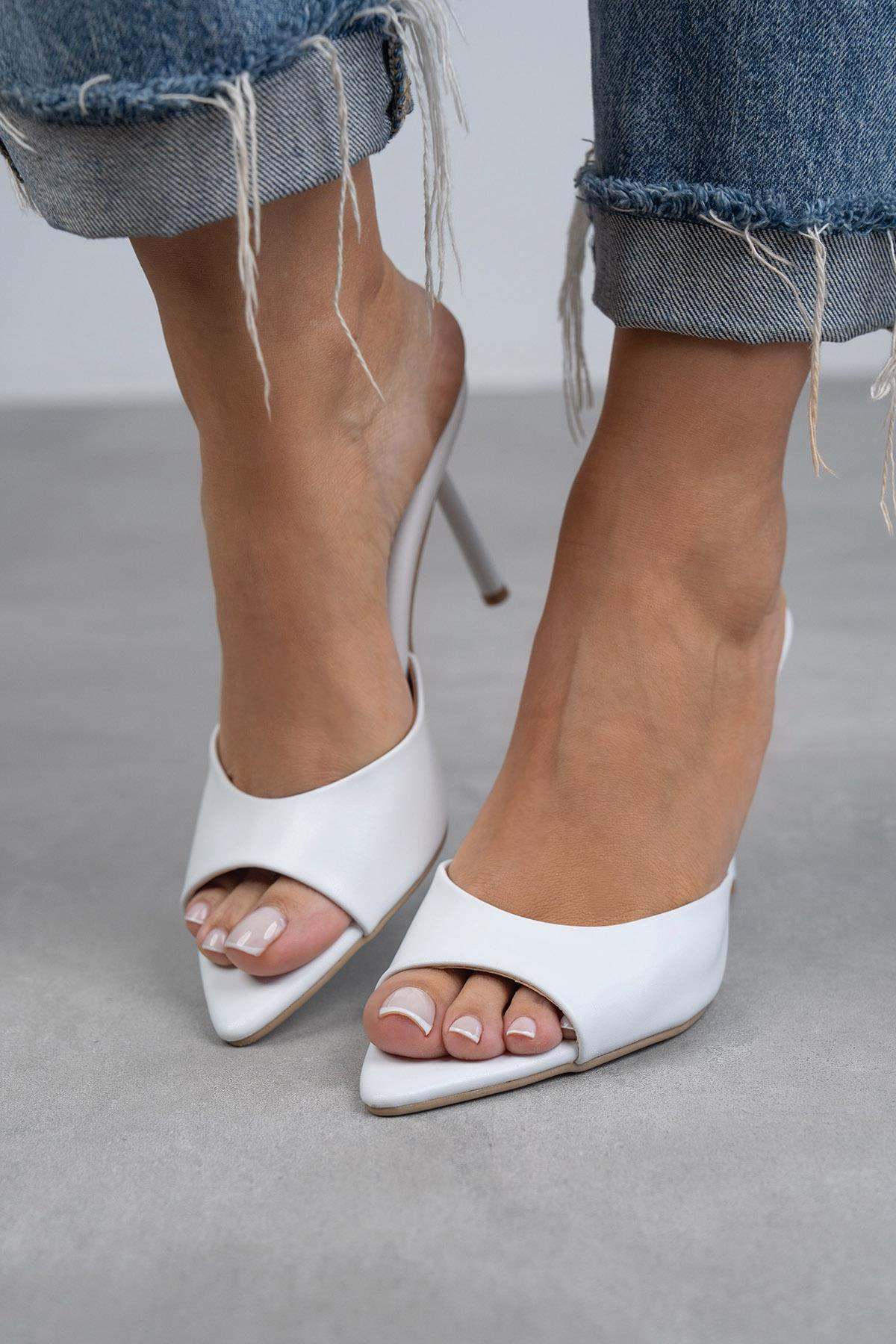 CARMEN BEYAZ DERİ TERLİK BEYAZ DERİ