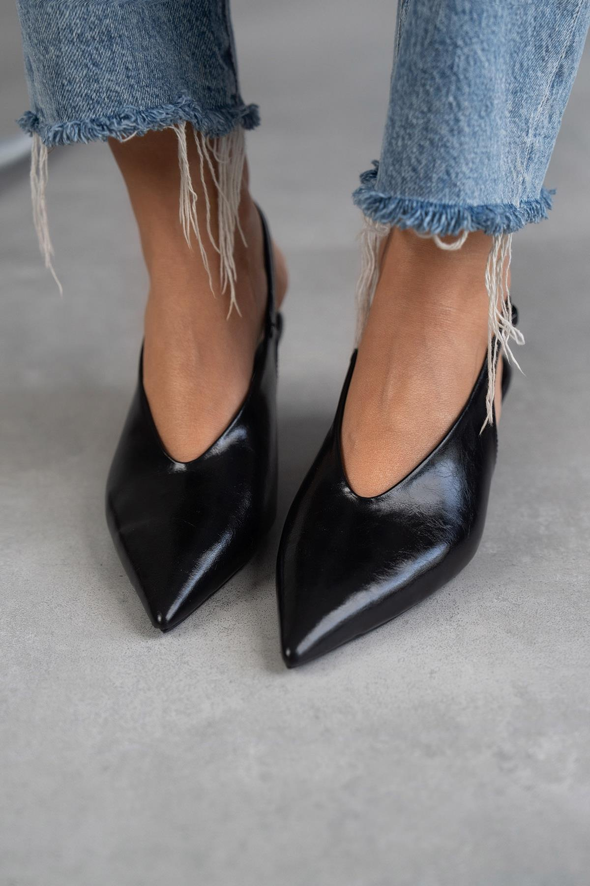 DALİA SİYAH DERİ AYAKKABI SİYAH DERİ