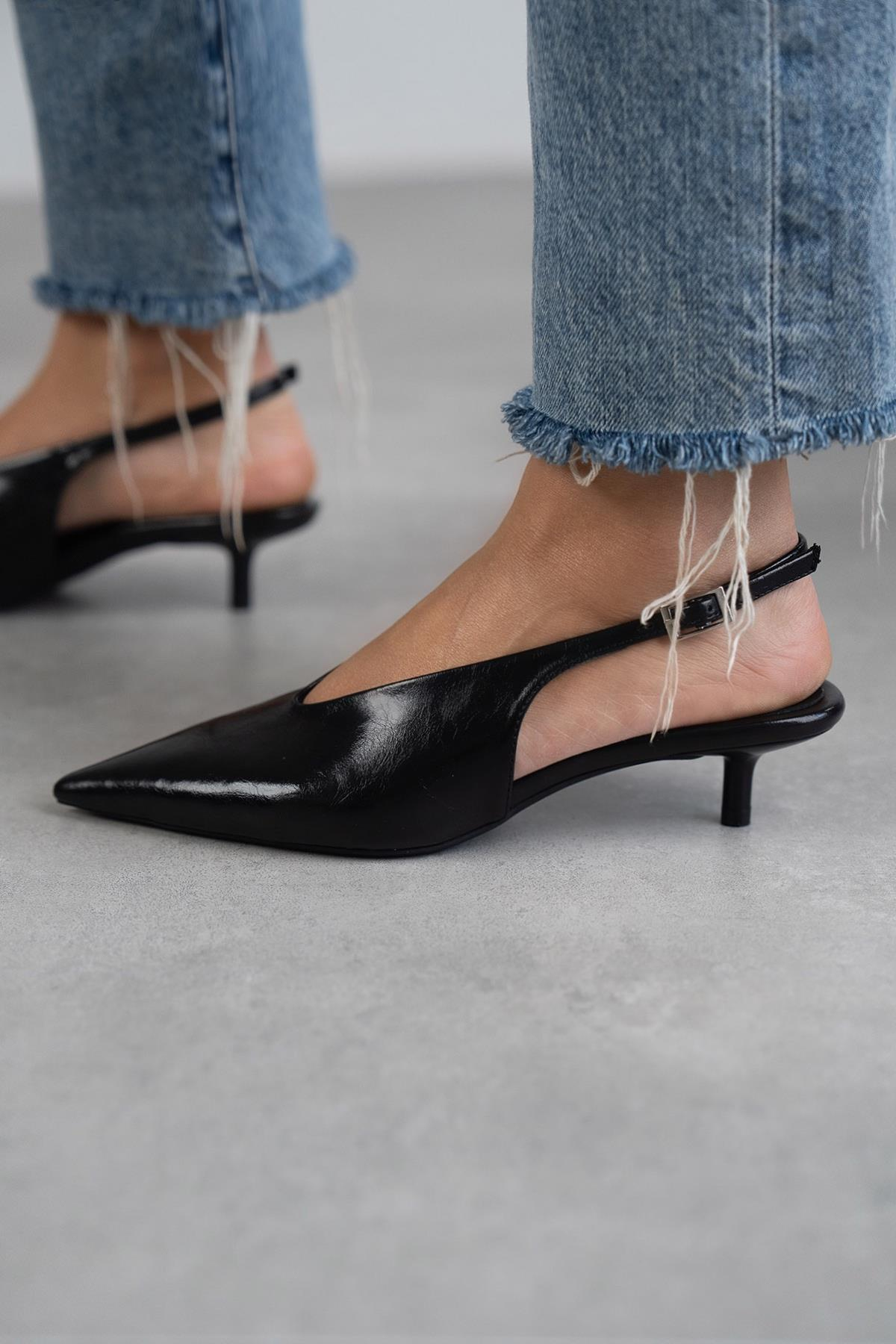 DALİA SİYAH DERİ AYAKKABI SİYAH DERİ