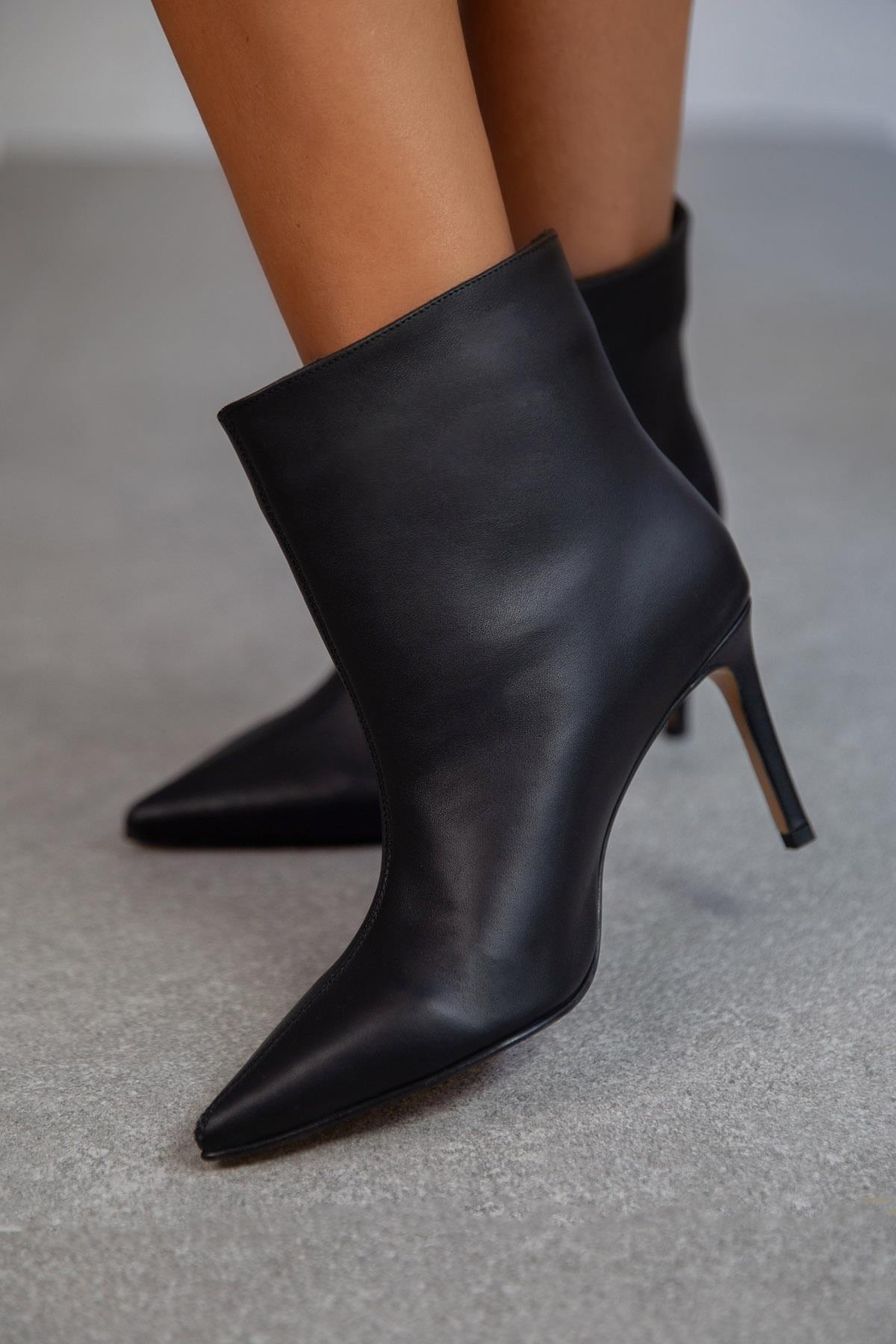 ELECTRA SİYAH DERİ BOT SİYAH DERİ