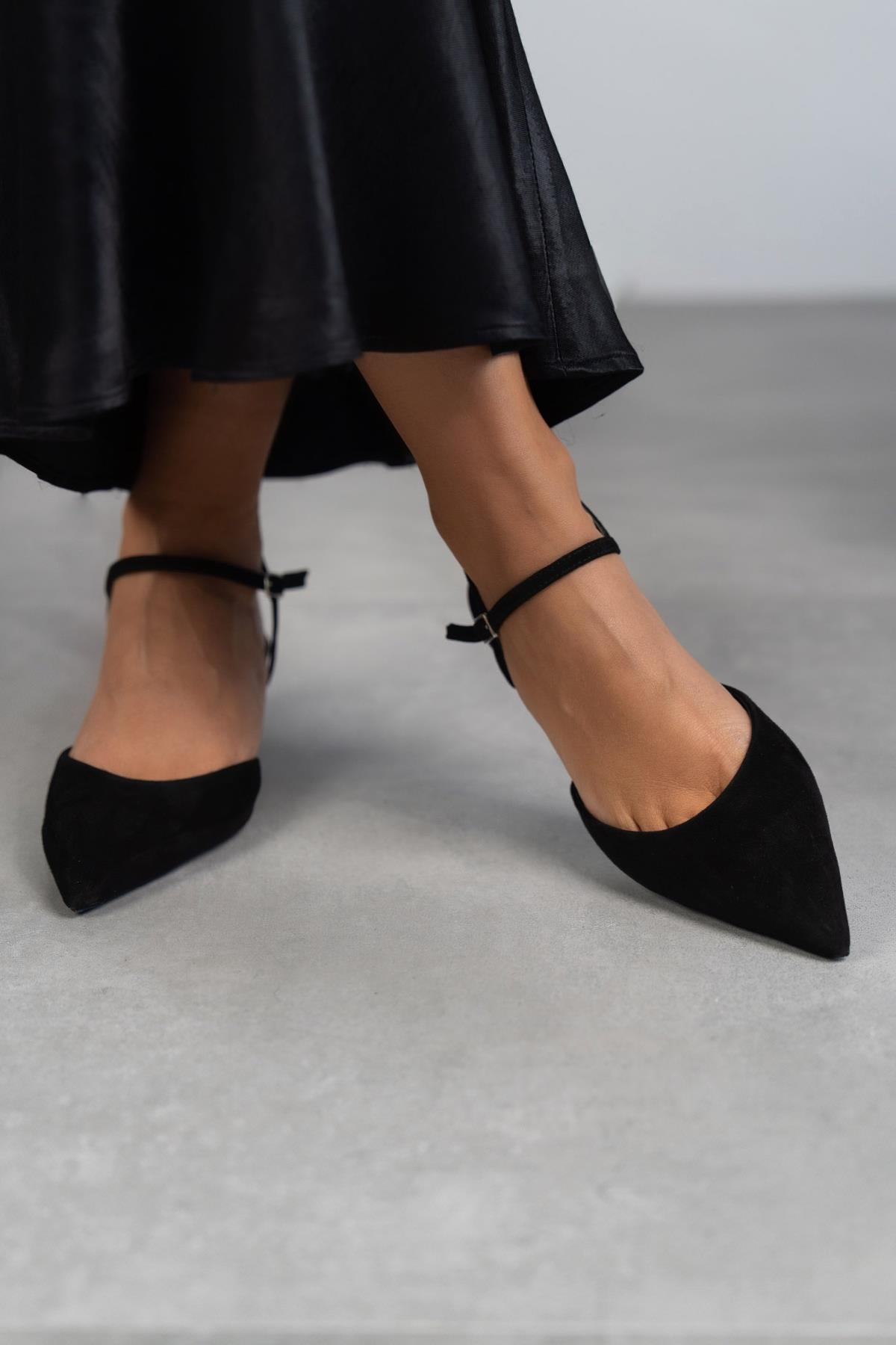 EMİLY SİYAH SÜET AYAKKABI SİYAH SÜET