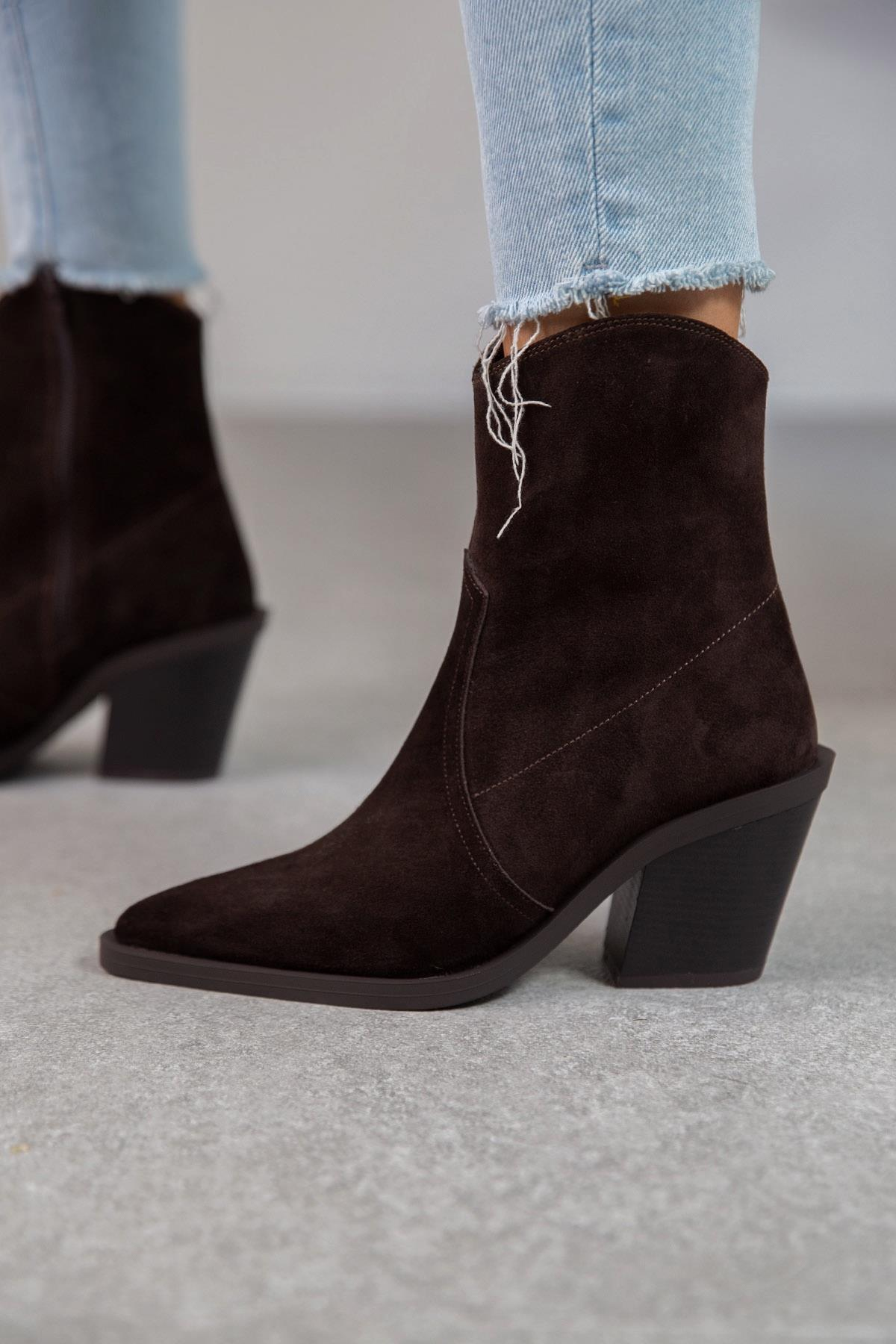 ESCAPE KOYU KAHVE SÜET KOVBOY KAHVE