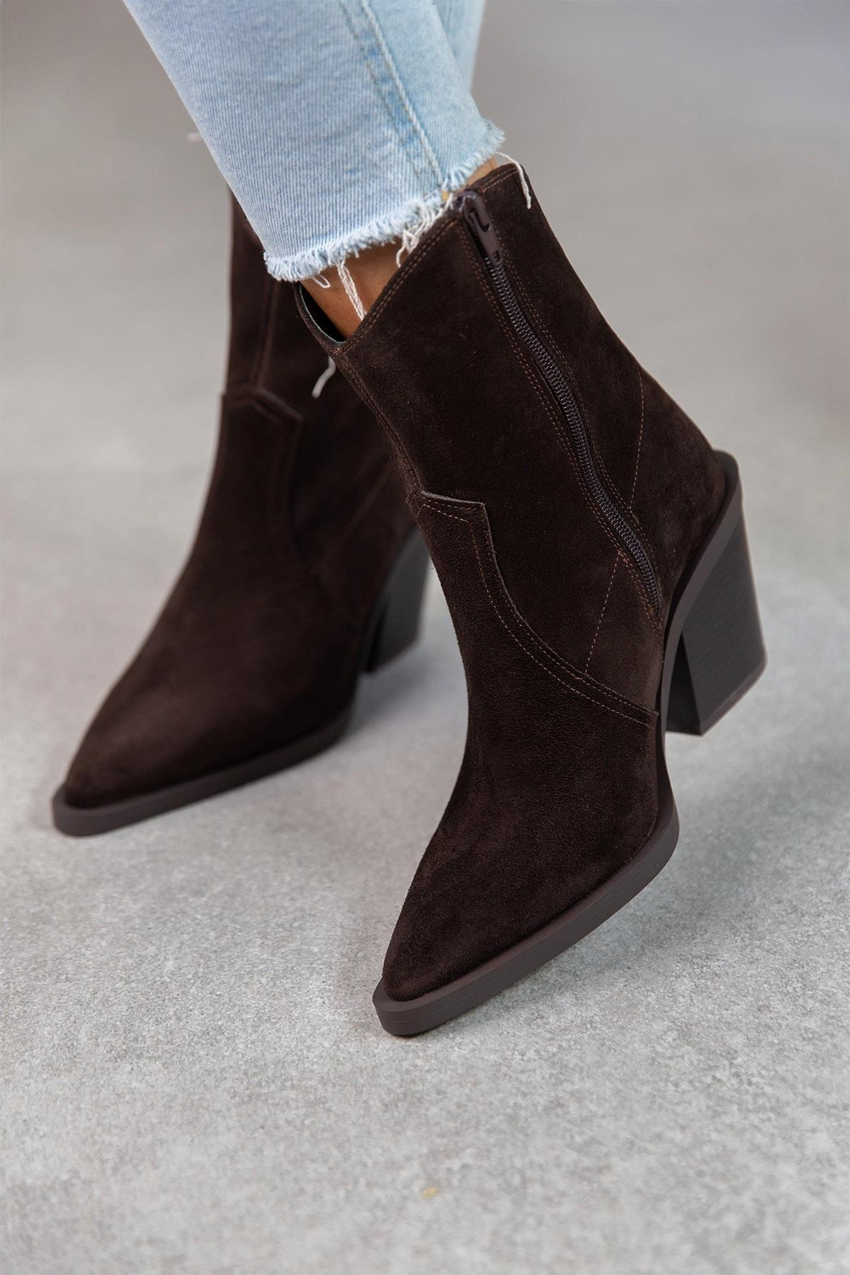 ESCAPE KOYU KAHVE SÜET KOVBOY KAHVE