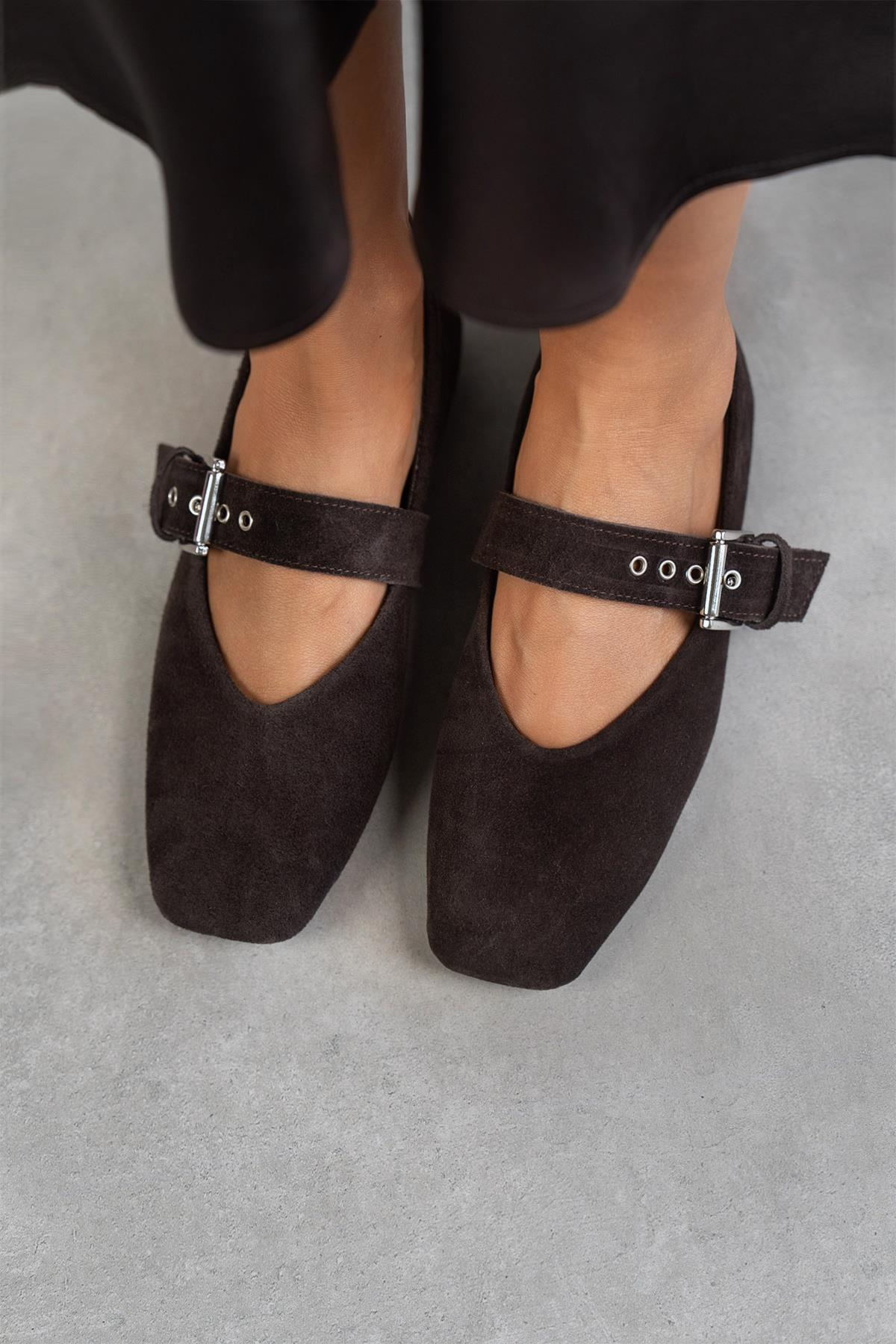 FOX KOYU KAHVE SÜET BABET KAHVE