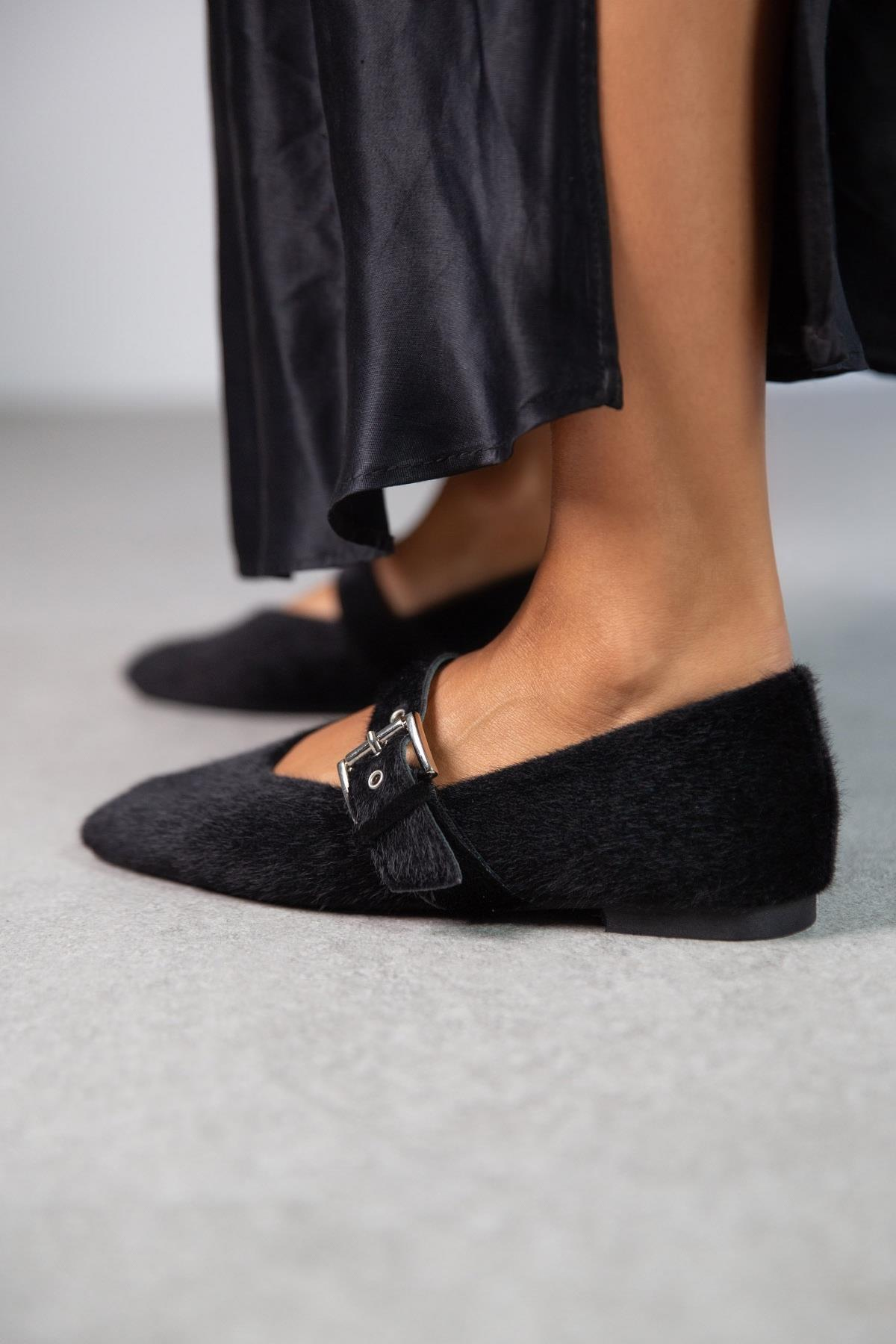 FOX SİYAH TÜYLÜ BABET SİYAH