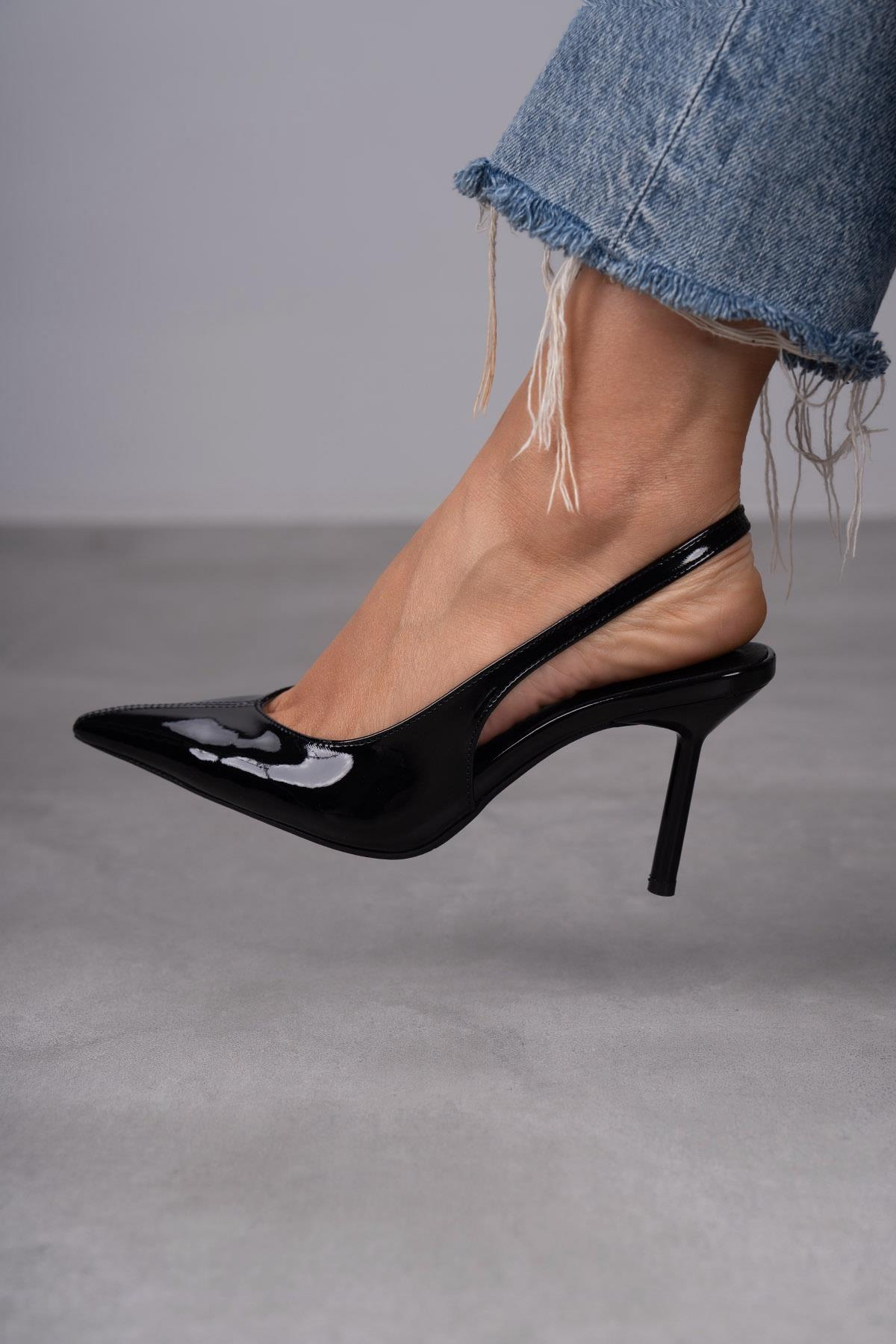 GRACE SİYAH RUGAN AYAKKABI SİYAH RUGAN