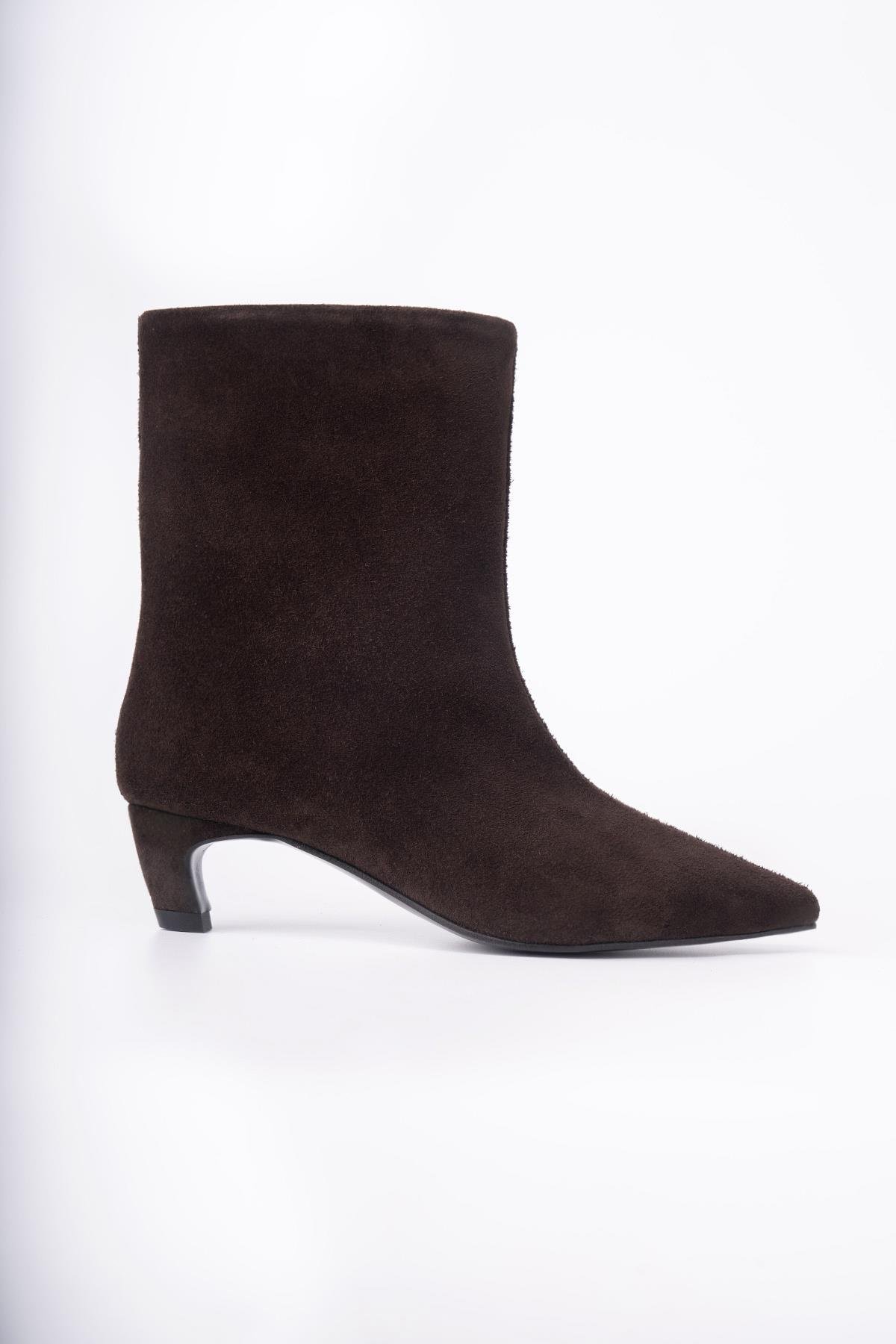 HERA KOYU KAHVE SÜET BOT- H KAHVE