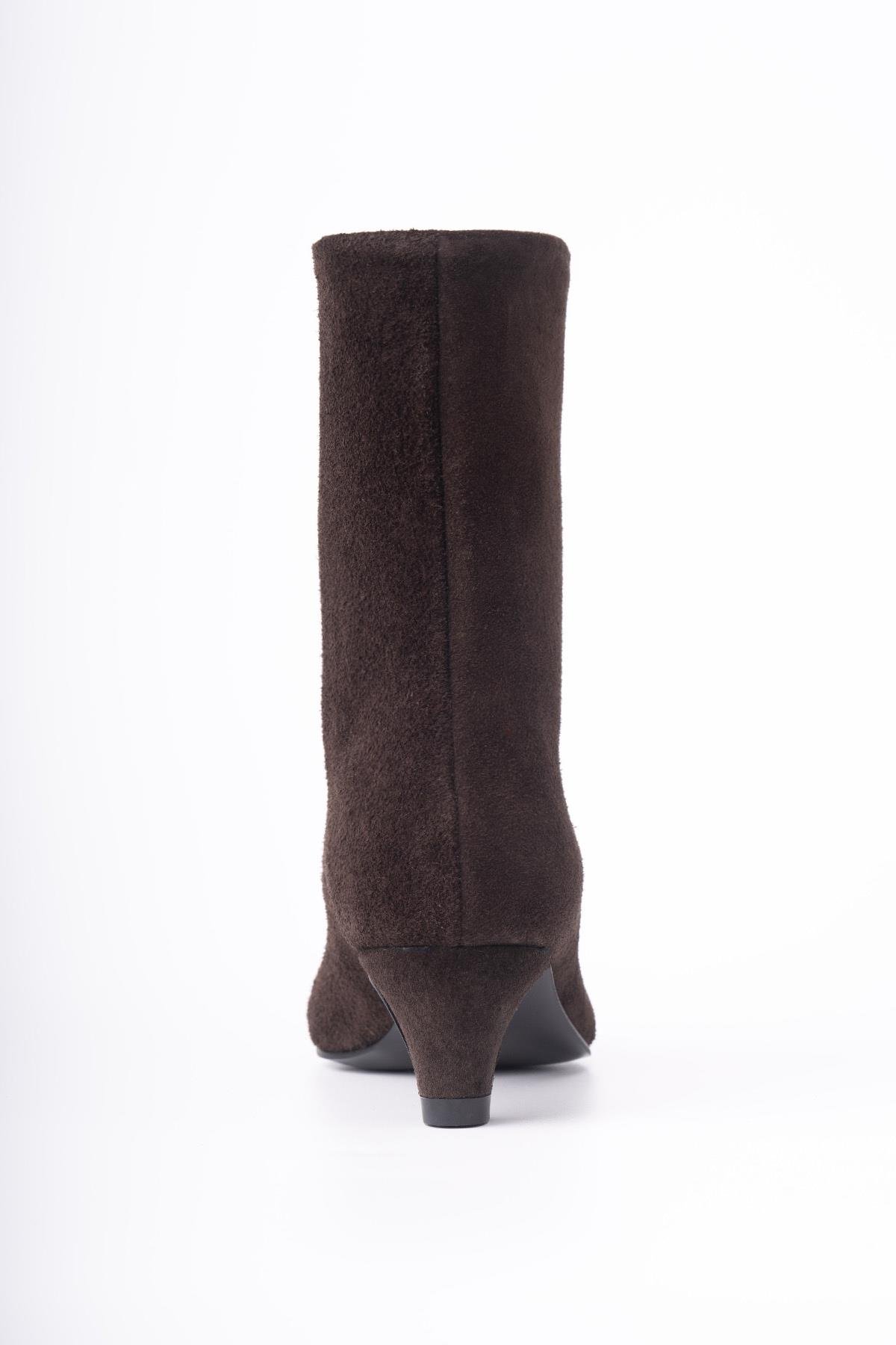 HERA KOYU KAHVE SÜET BOT- H KAHVE