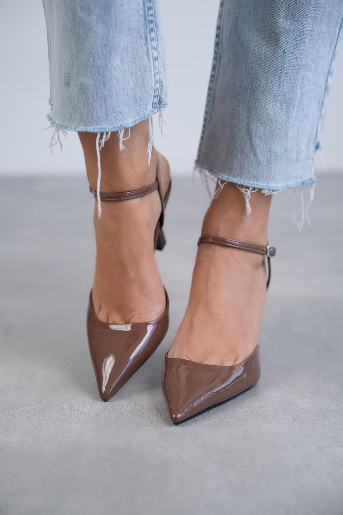 JENNY ÇİKOLATA RUGAN STİLETTO ÇİKOLATA RUGAN