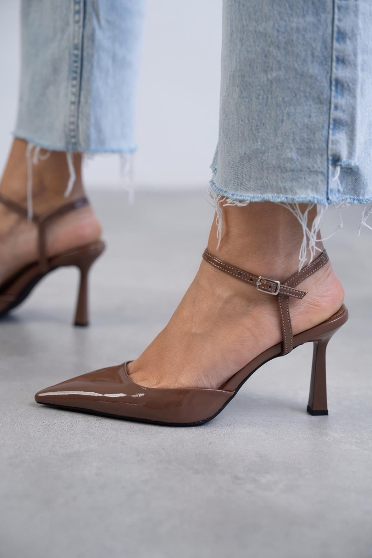 JENNY ÇİKOLATA RUGAN STİLETTO ÇİKOLATA RUGAN